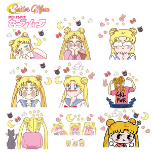 美少女车门贴纸女生可爱遮划痕动漫卡通汽车装饰贴画大号防水冰月