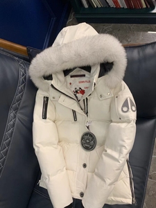 代购moose knuckles经典款3q加拿大剪刀男女款蓝狐毛领保暖羽绒服