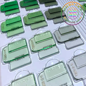 单张潘通色卡 塑胶材质 pantone 透明色 塑料质地国际标准色片卡