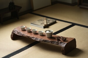 龙眼木干泡茶台茶盘榻榻米榻桌手工木雕中式客厅书房茶室软装