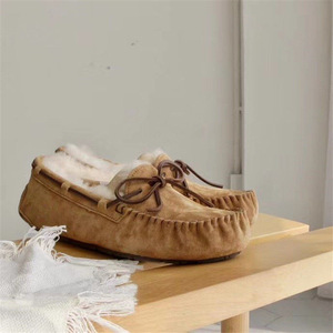 河南桑坡bnugg羊皮毛一体真皮羊毛豆豆鞋女冬季加绒雪地靴 bΝugg