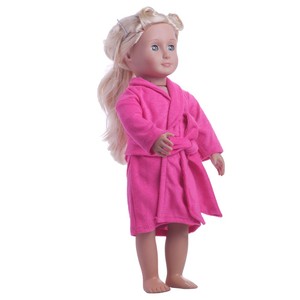 18寸美国女孩浴袍40厘米仿真娃娃衣服配件玩具