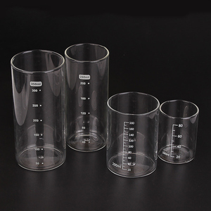 透明玻璃量杯加热实验示范用稀释液体刻度耐热烧杯80 180ml精品