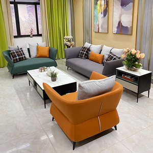 轻奢科技布123组合沙发三人位直排客厅大小户型极简现代简约沙发