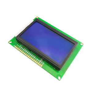LCD12864液晶屏顯示屏幕5V/3.3V串口并口通用已焊排針帶中文字庫