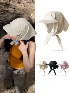 小众设计师韩国jennie同款速干头巾绑带鸭舌帽女夏季遮阳防晒帽