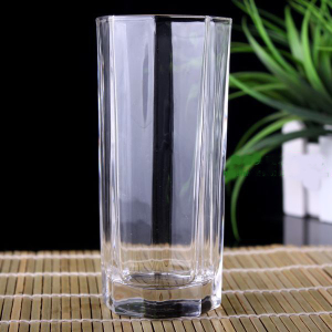 blinkmax丽尊玻璃杯八角杯直升水杯平光杯牛奶杯茶杯270ml果汁杯