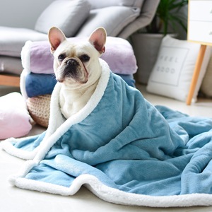 狗狗毛毯双层空调被加厚狗垫子毛绒宠物毯子狗沙发垫防脏盖被四季