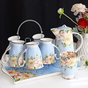 骨瓷水具套装杯壶陶瓷凉水冷水杯子套装耐热家用茶具套装结婚礼盒