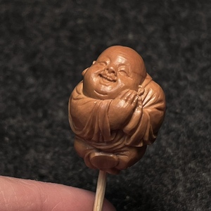 核雕橄榄核雕弥勒2.1大核名家手工精品单核文玩把件手串挂件配饰