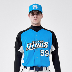 一動棒垒球男女通用款比赛服圆领短袖衫团队订做队服刺绣上衣定制