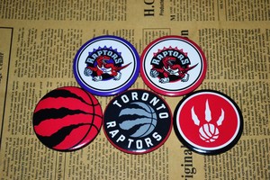 nba周边 多伦多猛龙队 队标标志队徽徽章胸章冰箱贴 可定制
