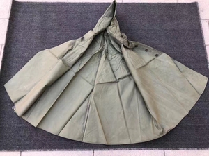 正品库存老货70年代65骑行斗篷雨衣雨披防雨双面穿军迷披风芳华