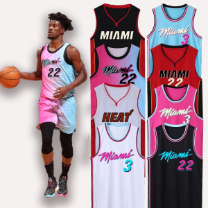 热火队城市版球衣韦德巴特勒希罗篮球服男定制套装女团队训练队服