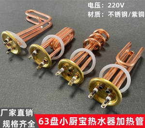 63盘美的海尔史密斯小厨宝热水器加热管电热管220V1KW1500W2000W