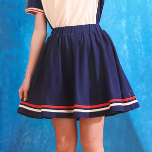 女童短裙校服裙儿童半身裙女宝宝百褶裙学院风小女孩大码夏季裙裤