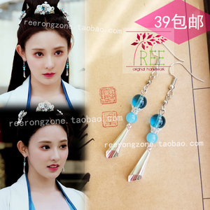 东宫同款古装耳环曲小枫仙气复古风耳坠宫廷戏耳饰越剧舞蹈摄影耳