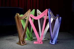 竖琴26弦扮键竖琴,怀抱竖琴背带竖琴便携式竖琴,台湾竖琴