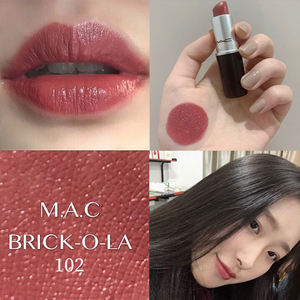 mac口红102brick o la玫瑰豆沙色brickola macbrickola macbrick