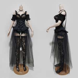 售罄 bjd娃衣 dk65大女克里斯汀娜配体 黑丝蕾丝 娃衣