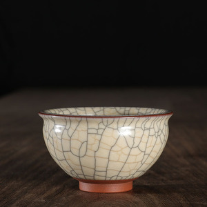 叶维德传世哥窑纯手工杯青瓷主人杯闻香杯品茗杯陶瓷个人杯子1人付款