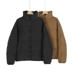 90白鸭绒 充绒量足保暖 男士短款立领外穿加厚羽绒服 棉锦纶k