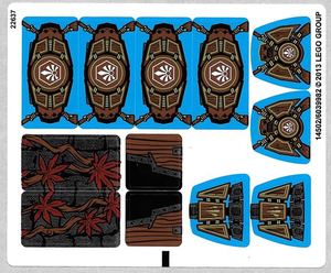 乐高lego 70008 原装贴纸 气功传奇系列 金刚的猛猿攻击机