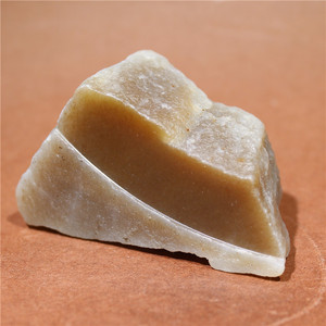 120克好肉细腻糖玉山料原石雕刻料毛料和田玉且末料真品天然玉石