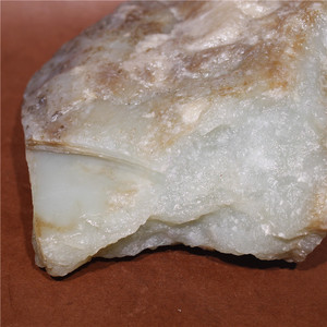 1378克真皮且末青白玉山料原石毛料可磨珠子天然玉石新疆和田玉石