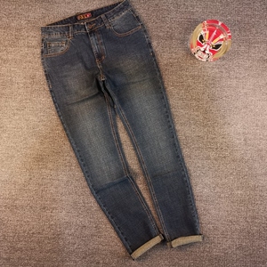 19【小魔鱼】【飞鱼】常规薄厚 有弹 中高腰 男直筒牛仔裤b02