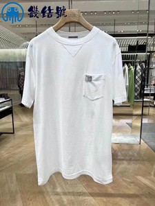 dior/迪奥 22ss新款刺绣字母logo半袖胸前口袋休闲短袖t恤男女款