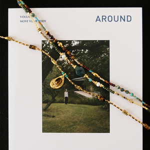 新款小众设计彩色天然石米珠串珠天然珍珠项链叠戴度假高级锁骨链
