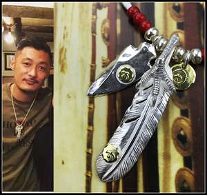 铁头的店 高桥 iron head goros 余文乐同款 银爪吊坠 羽毛套装