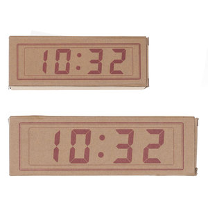 日本MUJI无印良品电子时钟湿温度计日历石英钟简约深泽直人设计
