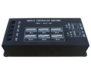 H807DMX是用DMX512控制台来控制LED灯带、灯条、灯管和点光源