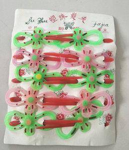 怀旧老库存 70-80年代儿童塑料发夹 卡子塑珠发夹 一个颜色请备注