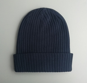 crew/jcrew官网海军纯色豆豆帽无檐卷边纯棉帽子 国内现货