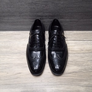 聚鹏名品 朗丹泽silvano lattanzi 黑色雕花牛津鞋