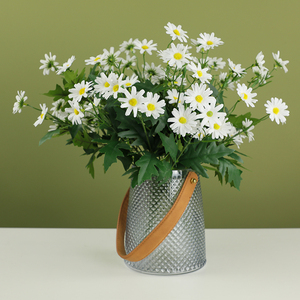 wo 仿真雏菊假花绢花单只花束花瓶插花客厅餐桌摆放清新套装摆设