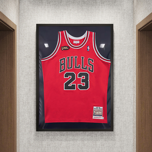 球衣相框装裱框架挂墙定制足球篮球NBA签名纪念收藏框衣服裱框C罗