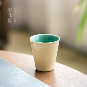 清雅色釉陶瓷品茗杯三款｜纯色小茶杯主人杯家用功夫茶具单杯茶盏
