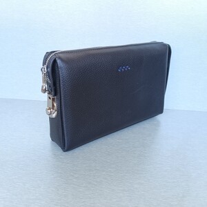 金路达牛皮男士手拿包手机包钱包大容量多层次带手提密码锁特价