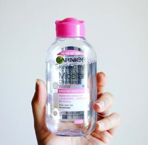 garnier卡尼尔三合一面部眼唇卸妆水125ml温和清洁清爽保湿多肤质