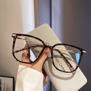 2023韩式新款大框眼镜近视可配度数女超轻TR90柔软防蓝光眼睛框架
