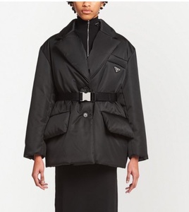猪猪奢侈品代购 21早秋 prada 普拉达 腰带 廓形棉服代购