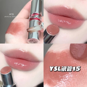 圣罗兰YSL 银管口红15 13 14圆管04奶茶色 唇膏3 5 6 7现货新款