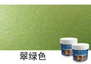 翠绿色绸缎滚花漆 液态壁纸 印花滚筒刷墙漆 液体墙纸模具漆