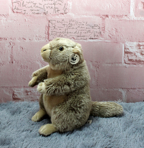 旱獭毛绒玩具公仔 外贸出口仿真动物玩具土拨鼠毛绒玩具公仔