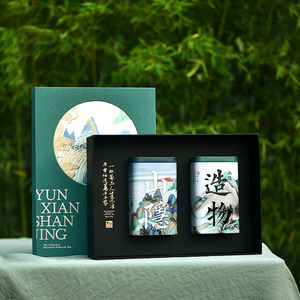 山隐造物绿茶高档茶叶包装碧螺春龙井安吉白茶空礼盒茶叶罐铁罐