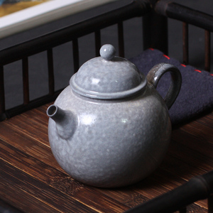 柴烧壶高白泥